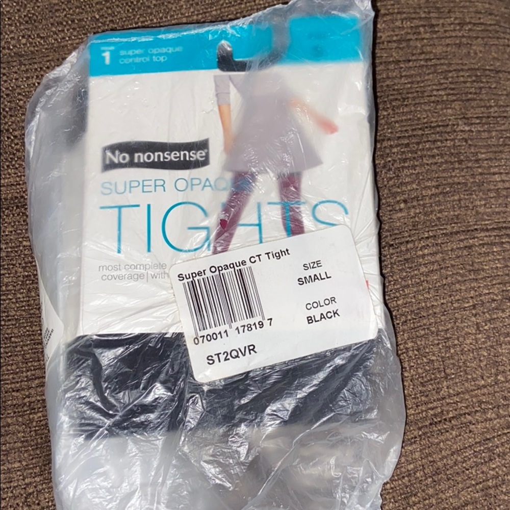 No nonsense opaque black tights